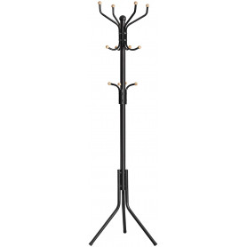 Klädhängare 182 cm Tamburmajor i Metall, Svart-Ek