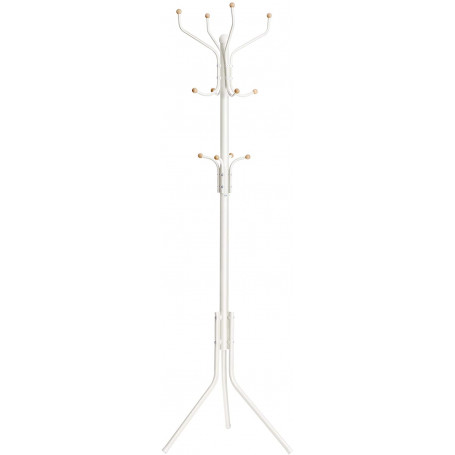 Klädhängare 182 cm Tamburmajor i Metall - Vit/ek