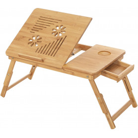 Fällbar Bärbar Laptopställ Med Låda - Miljövänlig