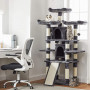 XXL Klösträd med klöspelare sisal - Mörkgrå - 172 cm