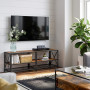 TV bänk Industriellstil 140 x 39 x 52 cm Passar TV upp till 60-tums