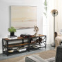 TV bänk Industriellstil 140 x 39 x 52 cm Passar TV upp till 60-tums