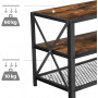 TV bänk Industriellstil 140 x 39 x 52 cm Passar TV upp till 60-tums
