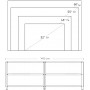 TV bänk Industriellstil 140 x 39 x 52 cm Passar TV upp till 60-tums