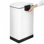Pedalhink XL Soptunna 30L Vit Metall 34×27,5×61,5 Cm Med Uttagbar I...