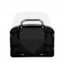 XL Pedalhink 30L Vit Metall Soptunna 34 x 27,5 x 61,5 cm