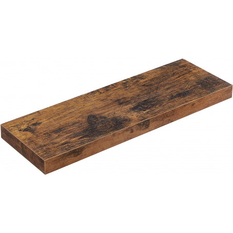 Vägghylla Dold Fäste 60 x 20 x 3,8 cm Hyllplan Vintage Brun