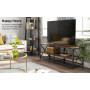 TV bänk Industriellstil 140 x 39 x 52 cm Passar TV upp till 60-tums