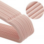 Klädgalgar 50-Pack Halkfria - Galge Med Sammet - Roséguld / Rosa