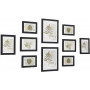 Tavelramar Set, 10 Trä Fotoramar - 2x (20 x 25 cm), 4x (13 x 18 cm), 4x (10 x 15 cm)