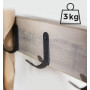 Hallförvaring - Klädhängare Med Skohylla, Klädträd 175 cm Industriell Design, Grå / Svart