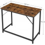Skrivbord 100 x 50 x 75 cm Industriell Vintage Brun-Svart