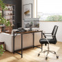 Skrivbord 100 x 50 x 75 cm Industriell Vintage Brun-Svart