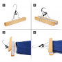 Kjolhängare 12-pack Byxgalge natur 25 cm