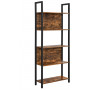 Förvaringshylla, Bokhylla Industriell Stil 62 x 24 x 165 cm Vintage...