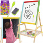 2-IN-1 Ritstativ - Whiteboard med griffeltavla