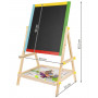 2-IN-1 Ritstativ - Whiteboard med griffeltavla