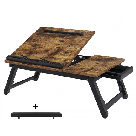 Laptopställ bord, sängbord, läsställ ‎55 x 35 x 23 cm höjd justerbar