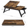 Laptopställ bord, sängbord, läsställ ‎55 x 35 x 23 cm höjd justerbar