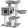 Klösträd till Stora katter Upp till 15 kg - Grå 70 x 60 x 112 cm