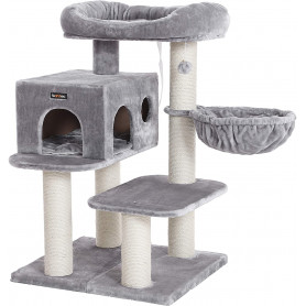 Klösträd till Stora katter Upp till 15 kg - Grå 70 x 60 x 112 cm