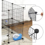 2-Vånings Metall Gnagarhus - Lekhage För Husdjur - Kaninbur 143 x 7...