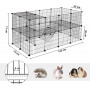 2-Vånings Metall Gnagarhus - Lekhage För Husdjur - Kaninbur 143 x 7...
