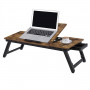 Laptopsbord, hopfällbart / sängbord Vintage Brun