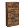 Skoskåp 3 Fack 60 x 24 x 120 cm Vintage brun Sko Förvaringsskåp
