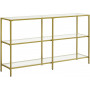 Konsolbord Modern Guld 130 x 30 x 73.3 cm 3 våningar