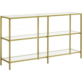 Konsolbord Modern Guld 130 x 30 x 73.3 cm 3 våningar