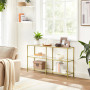 Konsolbord Modern Guld 130 x 30 x 73.3 cm 3 våningar