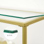 Konsolbord Modern Guld 130 x 30 x 73.3 cm 3 våningar