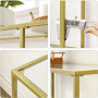 Konsolbord Modern Guld 130 x 30 x 73.3 cm 3 våningar