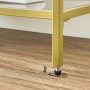 Konsolbord Modern Guld 130 x 30 x 73.3 cm 3 våningar