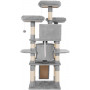 XXL Klösträd Med Klöspelare Sisal 172 cm Ljusgrå