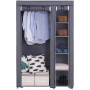 Tyg Garderob 110 x 45 x 175 cm Grå