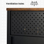 TV-konsol - TV-ställ stålram för TV upp till 55 tum, Industriell Design 120 x 40 x 55 cm