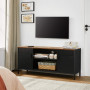 TV-konsol - TV-ställ stålram för TV upp till 55 tum, Industriell Design 120 x 40 x 55 cm