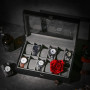 12-fack klockbox - Elegant Box Organizer för 12 Klockor - Klockförvaring avtagbar klockkudde