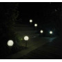Solcell trädgårdslampor set om 6 st - Boll 9 cm