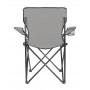 Fällbar campingstol med kopphållare - fiskestol Grå