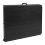 Hopfällbart campingbord 180 cm Svart