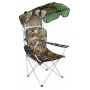Fällbar campingstol med Solskydd och kopphållare