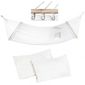 XXL Hängmatta 340×150 cm – Vit Hammock För Två Personer