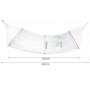 XXL Hängmatta 340×150 cm – Vit Hammock För Två Personer
