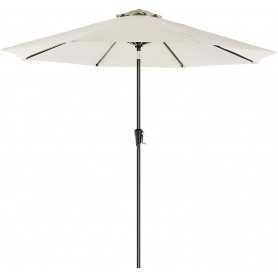 Parasoll 300 CM med tiltfunktion UPF 50+ solskydd Beige