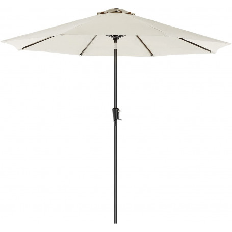 Parasoll 300 CM med tiltfunktion UPF 50+ solskydd Beige