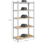 Förvaringsställ Heavy Duty 100x50x200 cm - 875 kg - Justerbara Hyllor