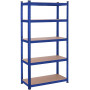 Heavy Duty Förvaringshylla 90 x 40 x 180 cm Max. Belastning 875 kg - Blå